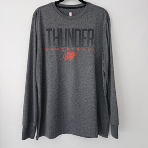 NBA UNK Oklahoma City Thunder  long sleeve gray shirt mens size‎ XL